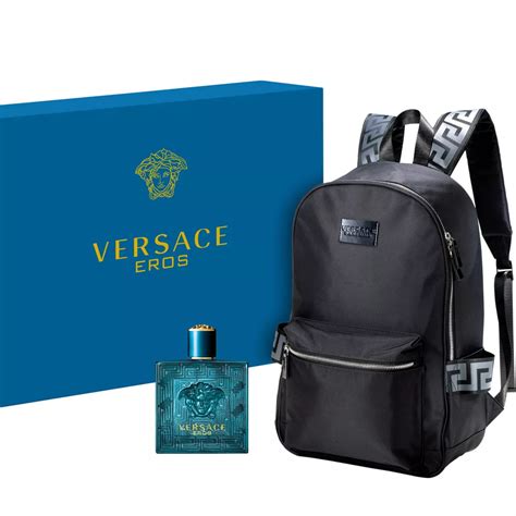 versace cologne gift set backpack|versace cologne set with backpack.